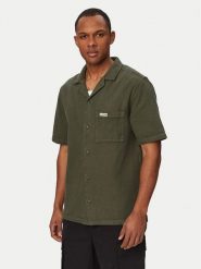 Hunter Koszula W126-HRMST-1010-34X Khaki Regular Fit. Brązowe koszule Hunter, l, bez wzorów, z bawełny, bez kołnierzyka, bez ramiączek. Za 169.99 zł.