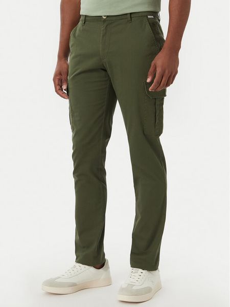Beverly Hills Polo Club Spodnie materiałowe P-SS26M -T450313 Zielony Regular Fit. Zielone spodnie materiałowe Beverly Hills Polo Club, m, bez wzorów, z bawełny. Za 205.99 zł.