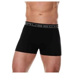 Bokserki bawełniane classic męskie Brubeck Comfort Cotton. Czarne bokserki Brubeck, m, bez wzorów, z bawełny. Za 41.99 zł.