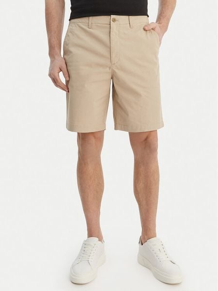 Calvin Klein Jeans Szorty materiałowe LV04RF617G Beżowy Regular Fit. Brązowe szorty Calvin Klein Jeans, m, bez wzorów, z bawełny. Za 279.99 zł.