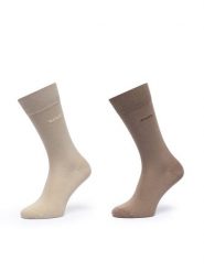 BOSS Skarpety długie 50516616 Brązowy. Brązowe skarpety Boss, bez wzorów, z bawełny. Za 69.99 zł.