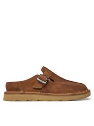 Clarks Klapki Solsbury 26180881 Brązowy. Brązowe klapki Clarks, ze skóry. Za 339.99 zł.