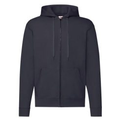 Klasyczna Kurtka Z Kapturem Dla Dorosłych Unisex. Niebieskie kurtki Fruit of the Loom, xl, bez wzorów, z kapturem. Za 135.99 zł.