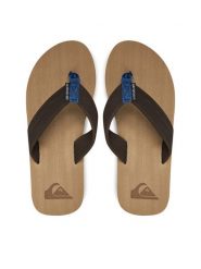Quiksilver Japonki AQYL101266 Czarny. Czarne japonki Quiksilver, bez wzorów, z materiału. Za 129.99 zł.