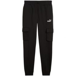 Spodnie męskie Puma ESS No.1 Logo Cargo Pants FL 01. Czarne spodnie materiałowe Puma, na co dzień, m, bez wzorów, sportowe. Za 168.99 zł.
