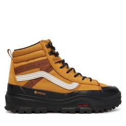 Trekkingi Vans. Żółte buty trekkingowe Vans, bez wzorów, z gore-texu, bez zapięcia. Za 799.99 zł.