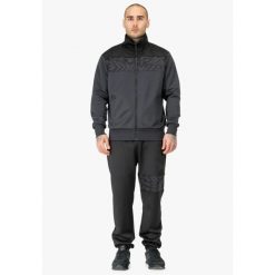 Kurtka z dresu Tapout Spirit. Czarne kurtki TAPOUT, m, bez wzorów, z dresówki, bez kaptura. Za 472.90 zł.