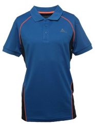 Peak Mountain Funkcyjna koszulka polo w kolorze niebieskim rozmiar: M. Niebieskie koszulki polo sportowe Peak Mountain, m, bez wzorów, z materiału, bez kołnierzyka, bez ramiączek, outdoorowe. Za 109.78 zł.