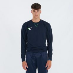 Bluza bawełniana Napix z okrągłym dekoltem. Niebieskie bluzy ELPLAYER, m, bez wzorów, z bawełny, bez kaptura. Za 74.00 zł.