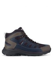 Hunter Trekkingi PEAK RT MID WP Granatowy. Niebieskie botki sznurowane Hunter, bez wzorów, z materiału, bez obcasa, bez zapięcia. Za 379.99 zł.