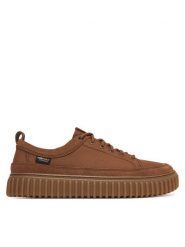 Clarks Sneakersy Torhill Lace 26329461 Brązowy. Brązowe buty sportowe casual Clarks, bez wzorów, ze skóry, bez zapięcia. Za 439.99 zł.