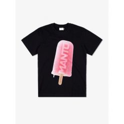 Koszulka sportowa MANTO Ice cream z krótkim rękawem. Białe t-shirty sportowe Manto, bez wzorów, bez ramiączek. Za 109.99 zł.