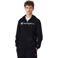 Bluza męska Champion Full Zip Hoodie. Czarne bluzy Champion, l, bez wzorów, z kapturem. Za 246.00 zł.
