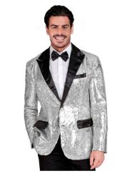 Widmann Marynarka kostiumowa "Party Fashion" w kolorze srebrnym rozmiar: S. Szare marynarki Widmann, na imprezę, s, bez wzorów. Za 152.99 zł.