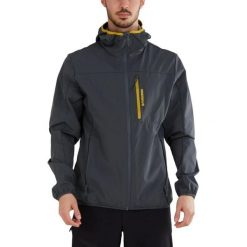 Kurtka softshellowa męska Fundango Alloy Hooded Softshell. Szare kurtki softshell Fundango, m, bez wzorów, z poliamidu, bez kaptura. Za 459.90 zł.