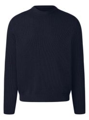 Maerz Muenchen Wełniany sweter w kolorze granatowym rozmiar: 52. Niebieskie swetry nierozpinane Maerz Muenchen, bez wzorów, z wełny, bez kołnierzyka, bez ramiączek. Za 434.99 zł.