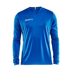 Dżersej z długim rękawem Craft squad solid. Niebieskie bluzki z długim rękawem Craft, s, bez wzorów, z dżerseju, bez kołnierzyka, bez ramiączek. Za 138.00 zł.