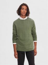 Selected Homme Sweter 16079774 Zielony Regular Fit. Zielone swetry rozpinane Selected Homme, m, bez wzorów, z bawełny, bez kołnierzyka, bez ramiączek. Za 129.99 zł.