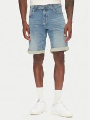 Mustang Szorty jeansowe Chicago Z 1016349 Niebieski Slim Fit. Niebieskie szorty Mustang, m, bez wzorów, z bawełny. Za 229.99 zł.