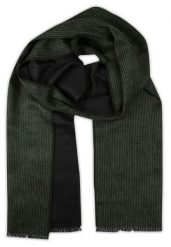 Szalik Zielono-Popielaty w Drobną Kratkę, Miękki, Firmy V.Fraas -Cashmink- Elegancki, Męski. Szare szaliki V. Fraas, bez wzorów, z materiału. Za 59.00 zł.