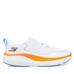 Buty do biegania Skechers. Białe buty do biegania Skechers, bez wzorów, bez zapięcia, do biegania. Za 259.99 zł.