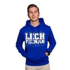 Bluza Lech Poznań "THE BEST CLUB" Niebieska. Niebieskie bluzy KKS LECH POZNAŃ, l, bez wzorów, z tkaniny, bez kaptura. Za 169.99 zł.