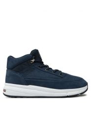 Tommy Hilfiger Sneakersy Hilfiger Warm Nubuck Hybrid B FM0FM05189 Granatowy. Niebieskie buty sportowe casual Tommy Hilfiger, bez wzorów, z nubiku, bez zapięcia. Za 529.99 zł.