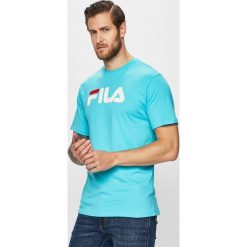 FILA - T-shirt/polo 681093. Niebieskie koszulki polo Fila, m, bez wzorów, z dzianiny, bez kołnierzyka, bez ramiączek. W wyprzedaży za 82.99 zł.