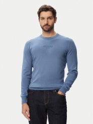 Guess Sweter M6YR12 Z0917 Niebieski Regular Fit. Niebieskie swetry rozpinane Guess, m, z aplikacjami, z wiskozy, bez kołnierzyka, bez ramiączek. Za 394.99 zł.