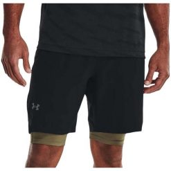 Spodenki treningowe dla mężczyzn Under Armour 1370381. Czarne krótkie spodenki sportowe Under Armour, m, bez wzorów, sportowe. Za 119.99 zł.