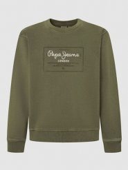 Pepe Jeans Bluza "Simon" w kolorze khaki rozmiar: XL. Brązowe bluzy Pepe Jeans, xl, bez wzorów, z bawełny, bez kaptura. Za 188.85 zł.