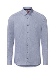 Finshley & Harding Koszula męska Mężczyźni Slim Fit Bawełna niebieski w kratkę, 41. Niebieskie koszule Finshley & Harding, m, bez wzorów, z bawełny, bez kołnierzyka, bez ramiączek. Za 159.95 zł.
