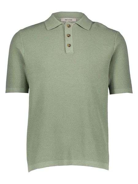 ONLY & SONS Koszulka polo w kolorze khaki rozmiar: XL. Brązowe koszulki polo Only & Sons, xl, bez wzorów, z bawełny, bez kołnierzyka, bez ramiączek. Za 115.78 zł.