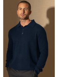 Perfect Cashmere Kaszmirowy sweter w kolorze niebieskim rozmiar: XL. Niebieskie swetry nierozpinane Perfect Cashmere, xl, bez wzorów, z kaszmiru, bez kołnierzyka, bez ramiączek. Za 347.99 zł.