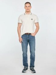 Koszulka męska polo perłowa seller 103. Białe koszulki polo sportowe BIG STAR, l, bez wzorów, z bawełny, bez kołnierzyka, bez ramiączek. Za 139.99 zł.