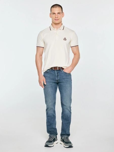 Koszulka męska polo perłowa seller 103. Białe koszulki polo BIG STAR, l, bez wzorów, z bawełny, bez kołnierzyka, bez ramiączek. Za 139.99 zł.