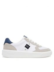 Blauer Sneakersy S5BUCK02/MES Biały. Białe buty sportowe casual Blauer, bez wzorów, ze skóry, bez zapięcia. Za 359.99 zł.