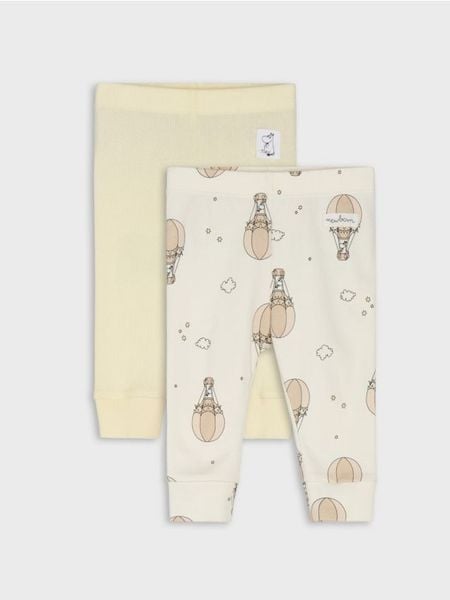 Bawełniane legginsy 2 pack Moomins - Inny. Legginsy długie sportowe Sinsay, l, bez wzorów, z bawełny. Za 19.99 zł.