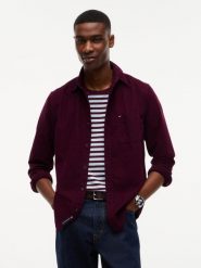 Tommy Jeans koszula z sztruksu Mężczyźni Regular Fit Bawełna lila, XXL. Koszule Tommy Jeans, m, bez wzorów, z bawełny, bez kołnierzyka, bez ramiączek. Za 349.95 zł.