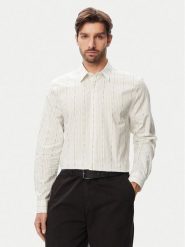 Guess Koszula M6RH71 WK001 Biały Regular Fit. Białe koszule Guess, l, z aplikacjami, z bawełny, bez kołnierzyka, bez ramiączek. Za 394.99 zł.