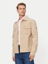 Tommy Hilfiger Kurtka przejściowa MW0MW38712 Beżowy jasny Regular Fit. Brązowe kurtki Tommy Hilfiger, l, bez wzorów, z bawełny, bez kaptura. Za 569.99 zł.