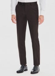 PAKO LORENTE – Brązowe spodnie garniturowe. Brązowe garnitury Pako Lorente, do pracy, bez wzorów, z poliesteru. Za 699.99 zł.