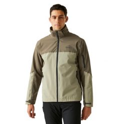 Męska Kurtka Wodoodporna Bosfield III. Brązowe kurtki Regatta, m, bez wzorów, z materiału, z kapturem. Za 596.99 zł.