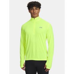 Koszulka męska z długim rękawem UA LAUNCH 1/4 ZIP 6005542-731 XL. Żółte bluzy Under Armour, l, bez wzorów, bez kaptura. Za 203.99 zł.