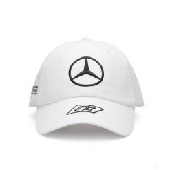 Czapka z daszkiem Mercedes-AMG Petronas F1 Team biała. Białe czapki z daszkiem OEM, bez wzorów, z poliesteru. Za 81.43 zł.