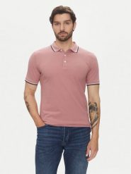Lindbergh Polo 30-404010 Różowy Relaxed Fit. Czerwone koszulki polo Lindbergh, m, bez wzorów, z bawełny, bez kołnierzyka, bez ramiączek. Za 109.99 zł.