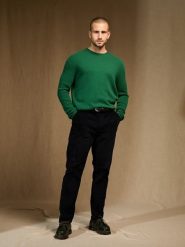 Perfect Cashmere Kaszmirowy sweter "Cris" w kolorze zielonym rozmiar: M. Zielone swetry nierozpinane Perfect Cashmere, m, bez wzorów, z kaszmiru, bez kołnierzyka, bez ramiączek. Za 521.99 zł.