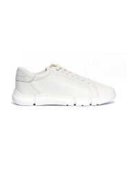 Geox Skórzane sneakersy "Adacter" w kolorze kremowym rozmiar: 46. Brązowe buty sportowe casual Geox, bez wzorów, bez zapięcia. Za 267.92 zł.