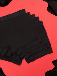 Bokserki Classic 5 pack - czarny. Czarne bokserki Sinsay, l, bez wzorów, z bawełny. Za 39.99 zł.