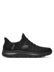 Skechers Sneakersy Summits - Korlo 232940 Czarny. Czarne buty sportowe casual Skechers, bez wzorów, ze skóry, bez zapięcia. Za 379.99 zł.